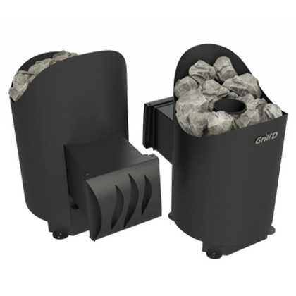 Печь для бани GrillD Aurora mini long black в Копейске